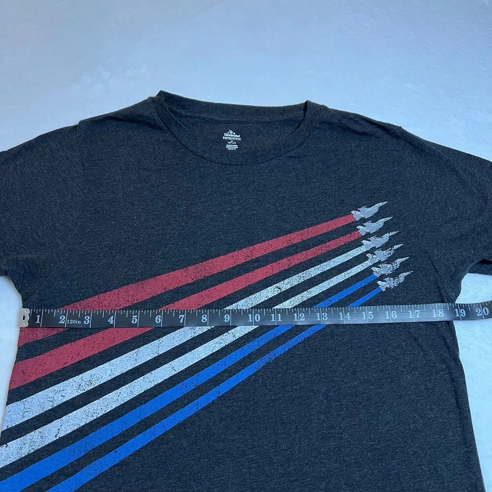 Celebrate Patriotic Women's Short Sleeve Jets USA Stripe T - Image 7