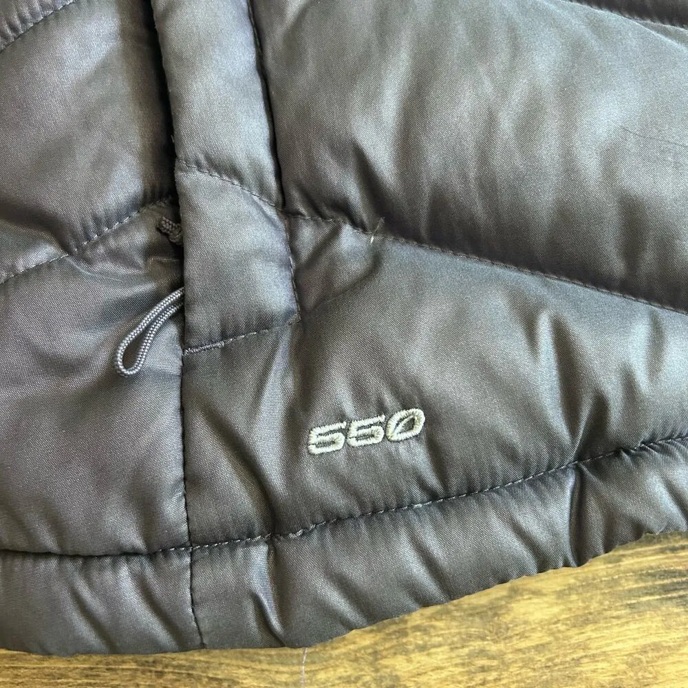 North Face 550 Puffer Vest Goose Down Metallic Purple Women's Small Nylon Zip - Image 3