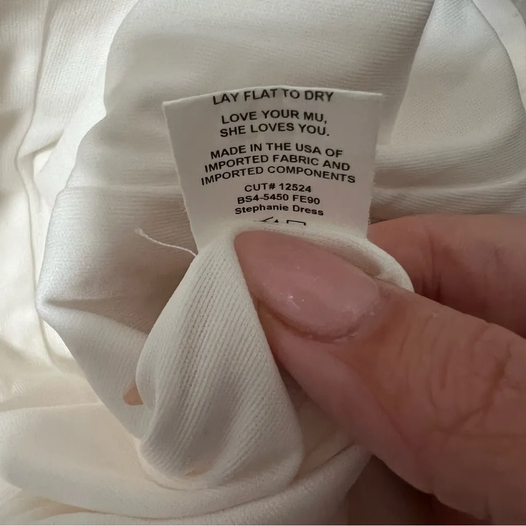 NEW NWOT Show Me Your Mumu Stephanie Dress White 3D Floral Embroidery - Image 12