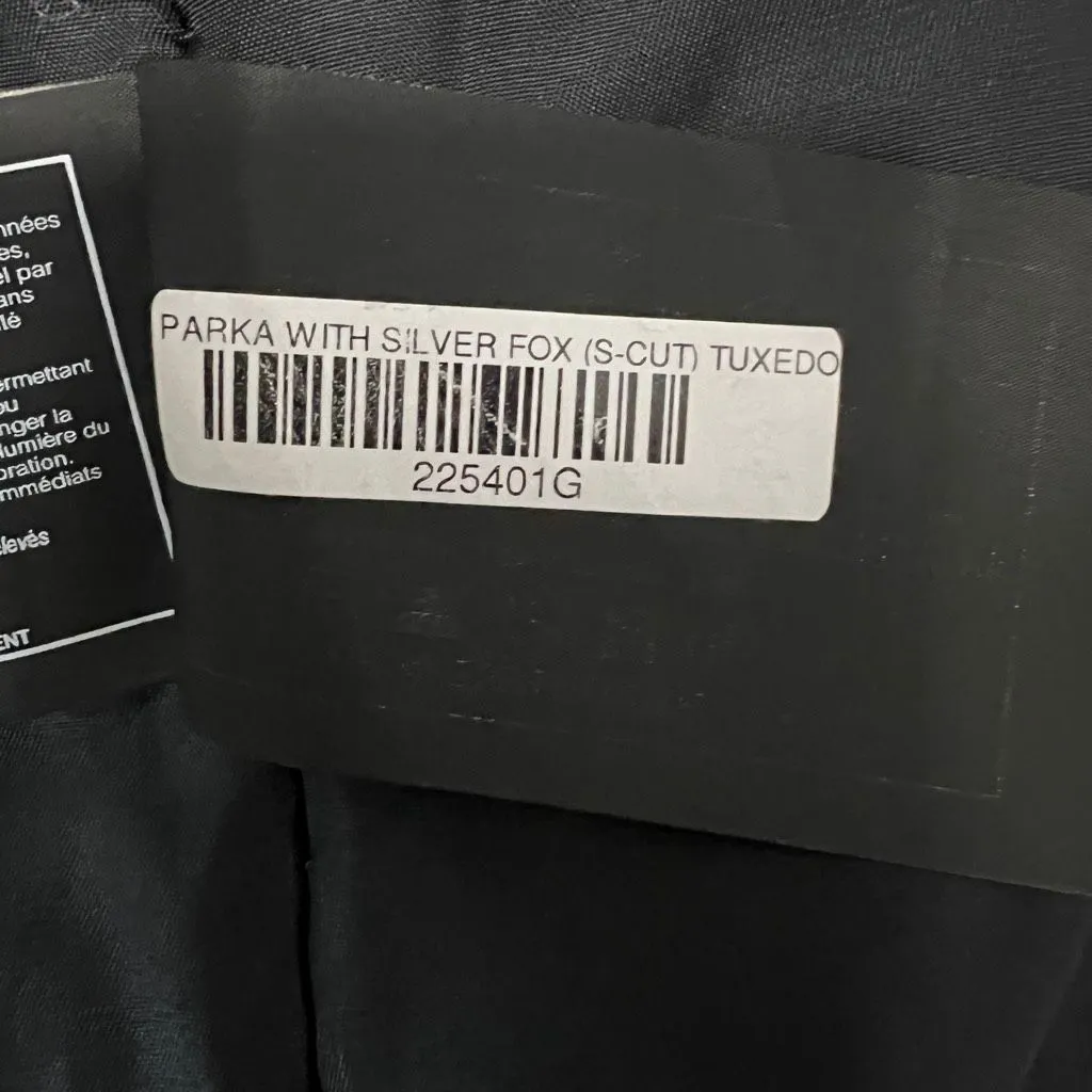 Gorski Montréal Parka w/ Real Silver Fox Fur Trim Black Jacket Size M Size M - Image 11