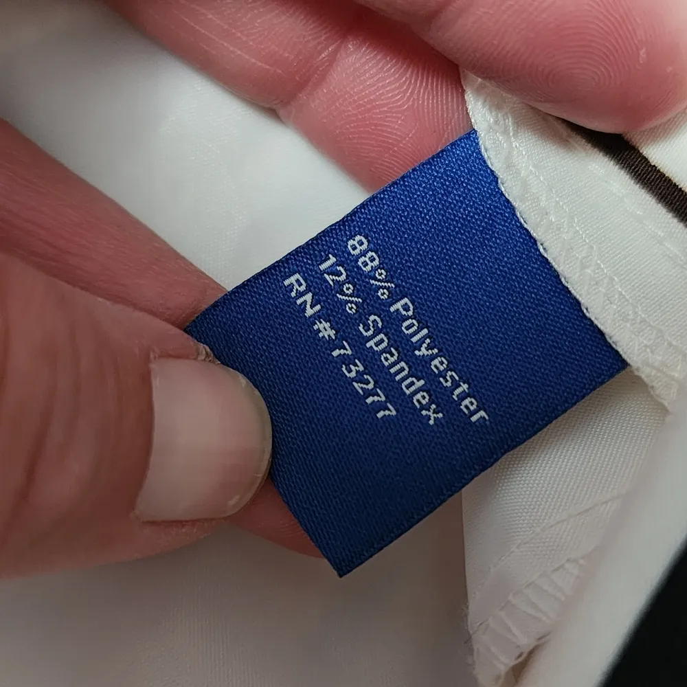 Apt. 9 White Navy Striped Super Sift Pull On Crops Size XL - Image 8