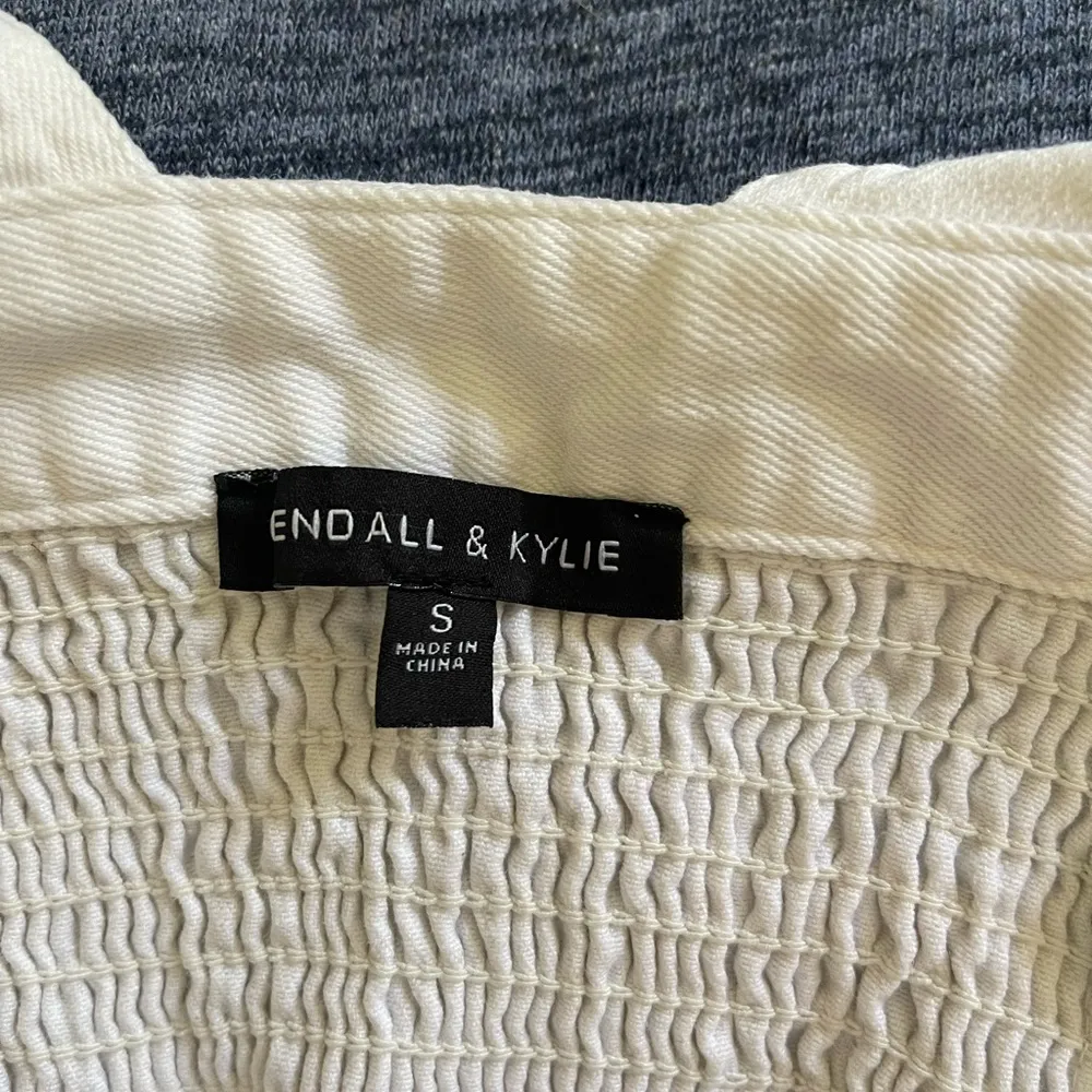 Kendall & Kylie white Overall crop top Size S - Image 5
