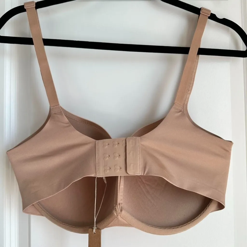 Skims Ultimate Collection Teardrop Push-Up Plunge Bra in Clay - Size 34DDD - Image 3