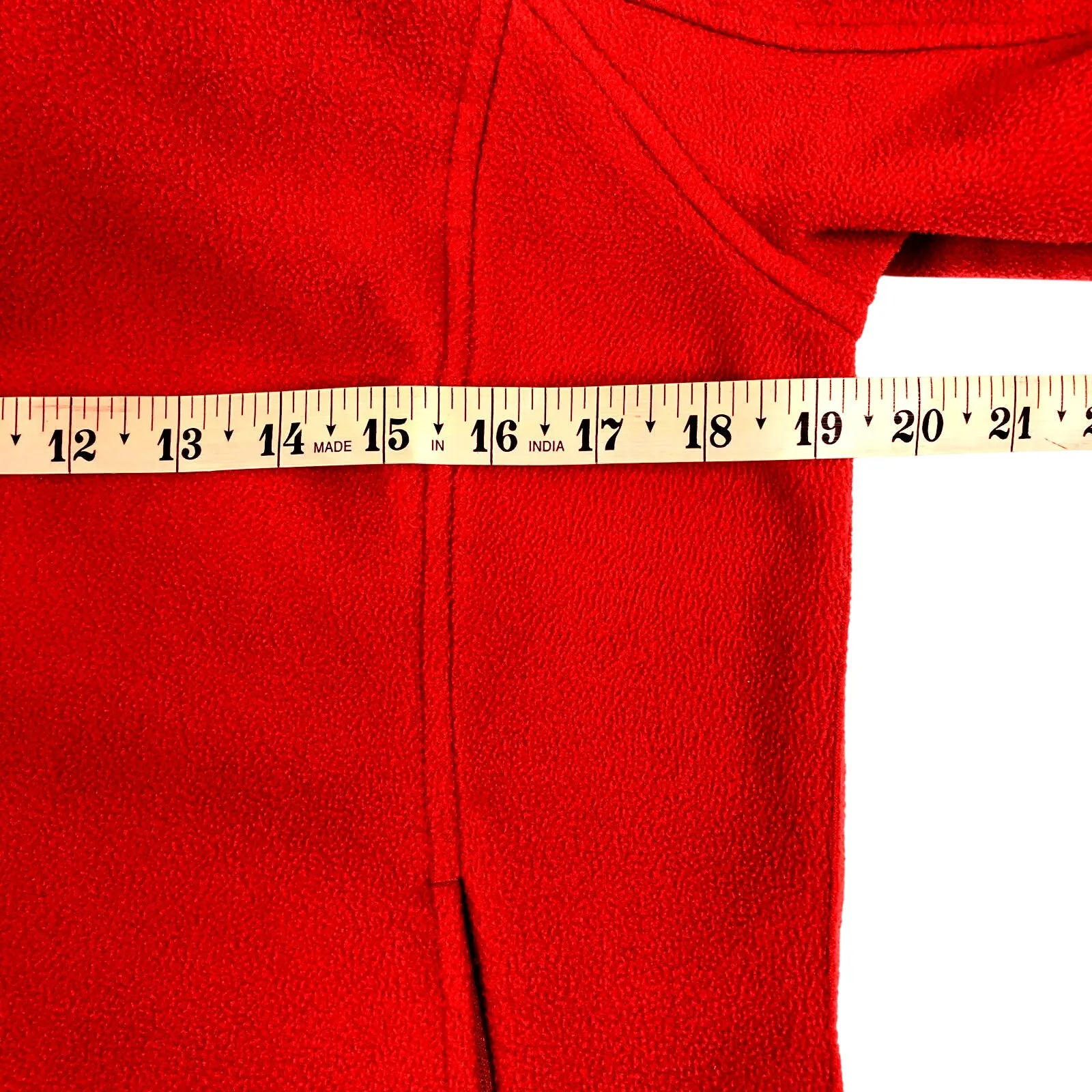 COLUMBIA Fleece Hooded Full Zip Jacket Women M Red Outdoor Everyday Travel Work - Image 11