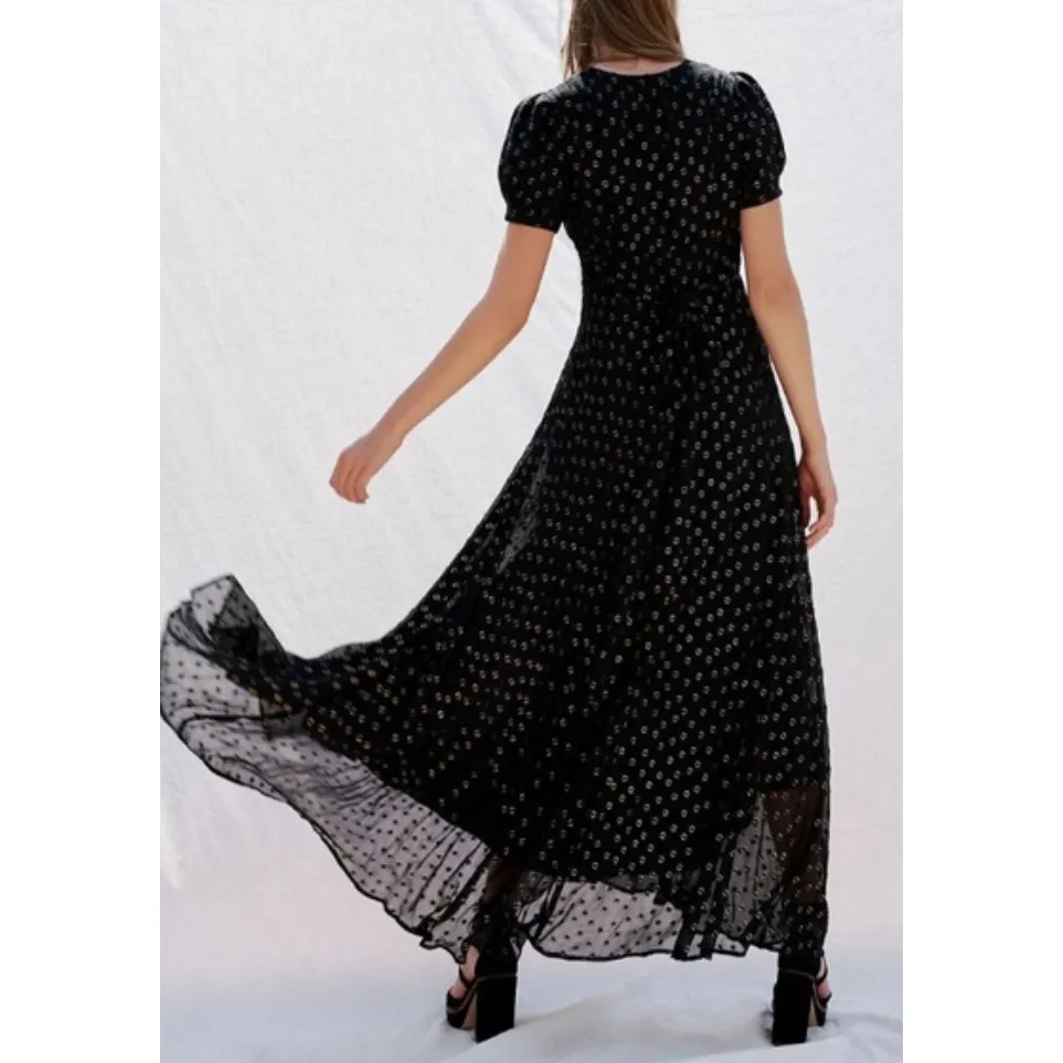 Free People Black Wanderer Maxi Dress - Image 3