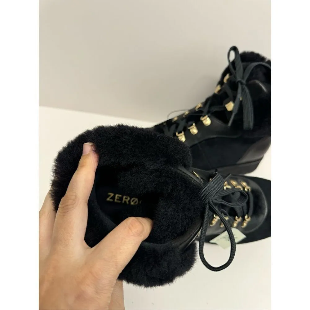 Cole Haan Boots Size 8B Womens Waterproof Black Lugged Sole Winter Booties - Image 7