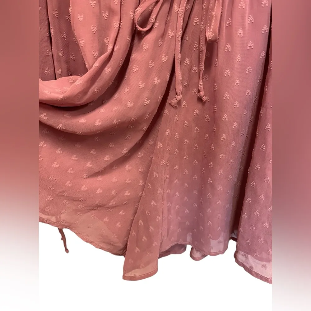 Altar’d State Mauve Shorts Wrap Top Romper Size Medium - Image 5