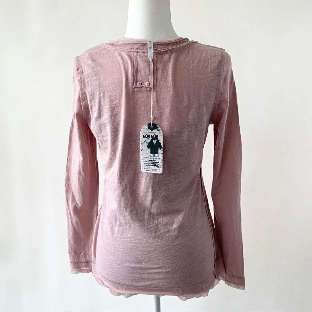 Mur Mur Monoreno Boutique Pink Long Sleeve Tee - Image 2