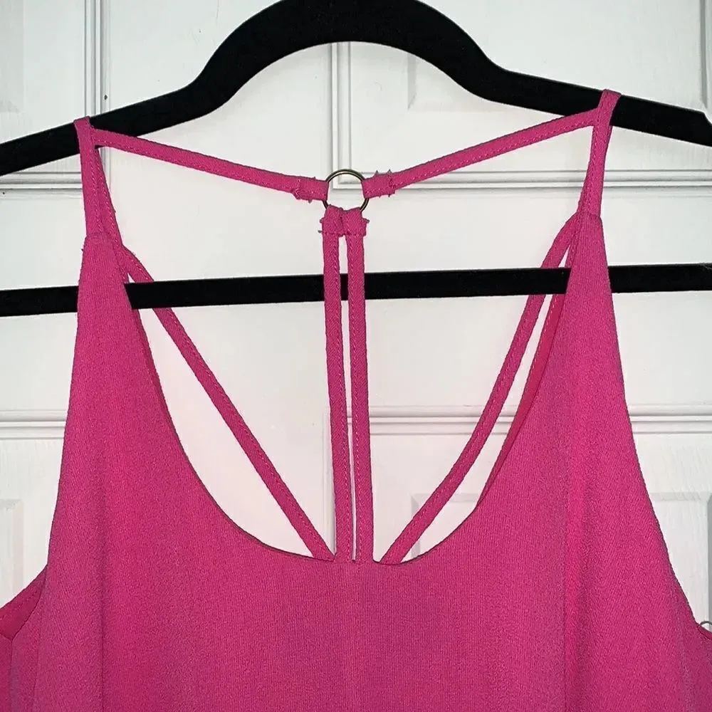 Francesca’s Blue Rain Barbie Pink Swing Dress - Image 3