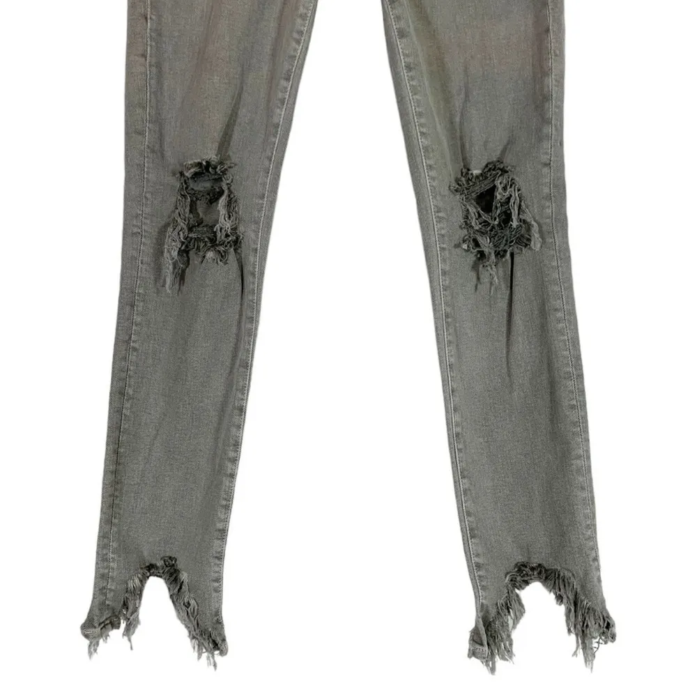 L 'AGENCE High Waist Distressed Skinny Jeans Size 25 - Image 6