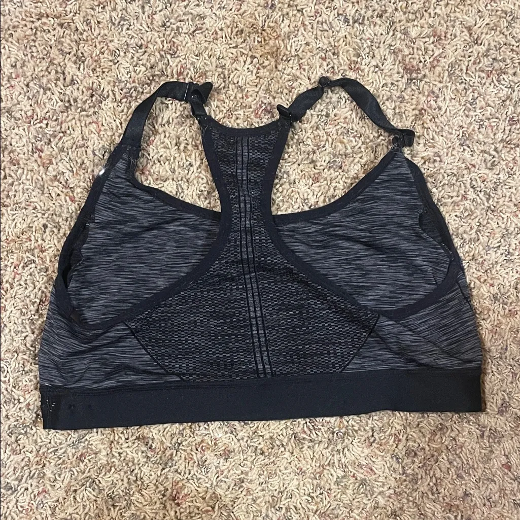 Stylish Black and Gray Sports Bra by Avia - Image 2