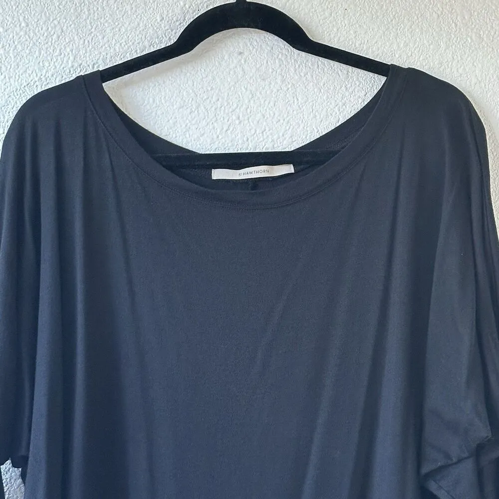 41 Hawthorn Black Tunic Top Women’s Size L Bat Wing Sleeves Tapered Waist Size L - Image 2