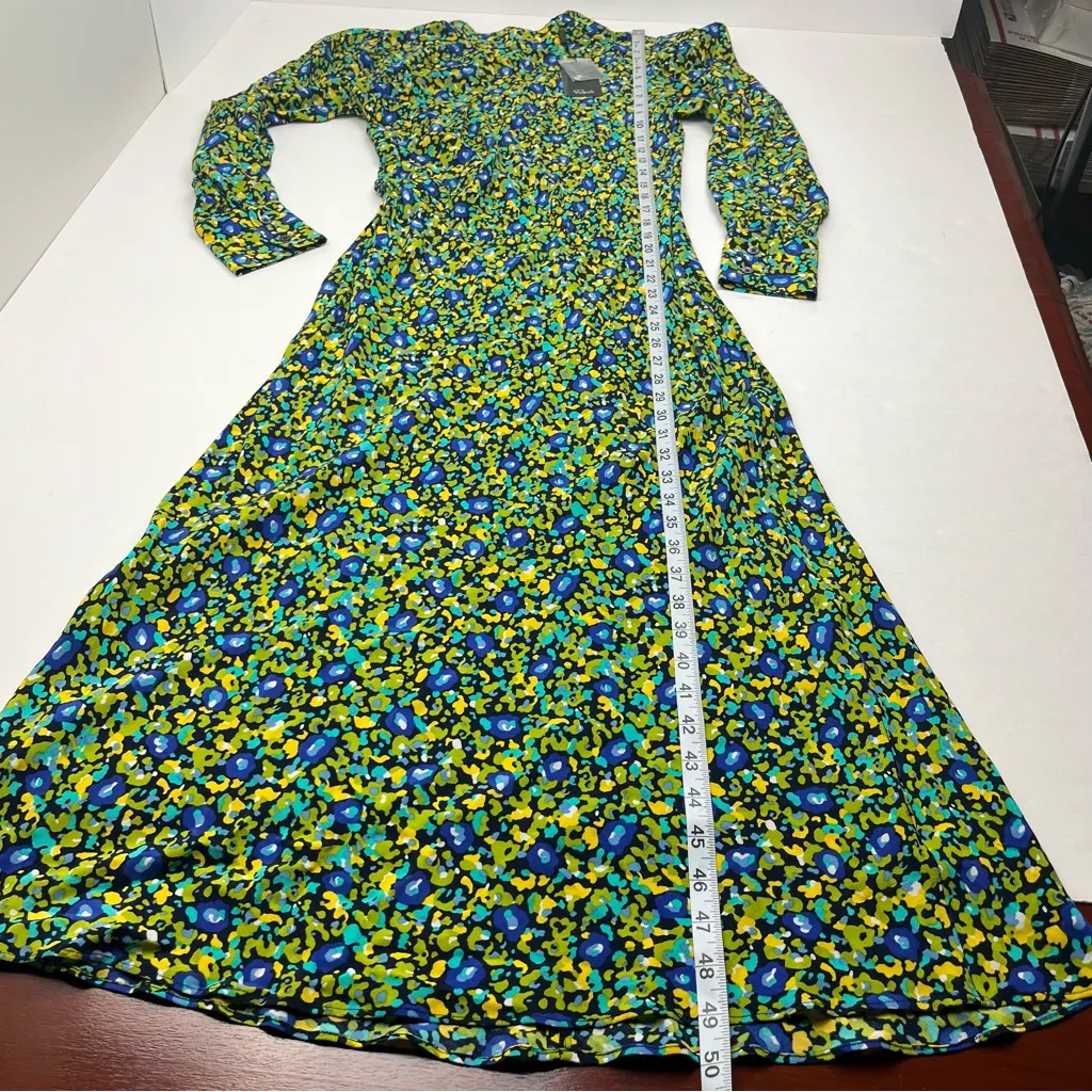 Rails Carmel Midi Dress Abstract‎ Garden Side Cutout Long Sleeve Size Small NEW - Image 13