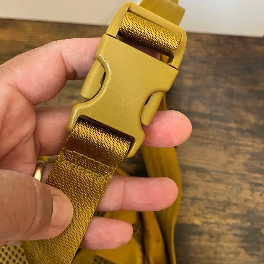 Athleta New Excursion Crossbody Beltbag Water Repellent Ripstop Mustard Yellow - Image 6