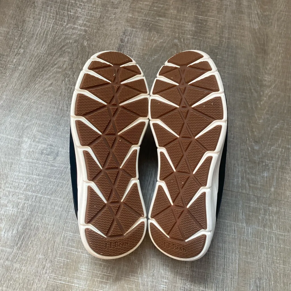 L.L. Bean Kennebec Shearling Clogs 7 Black Suede Shearling Mule Slip On Shoes - Image 8