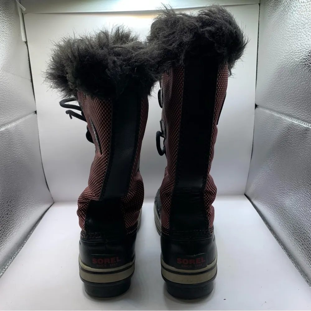 Sorel Womens Tofino Black Pink Waterproof Lined Winter Snow Boots  6.5 - Image 7