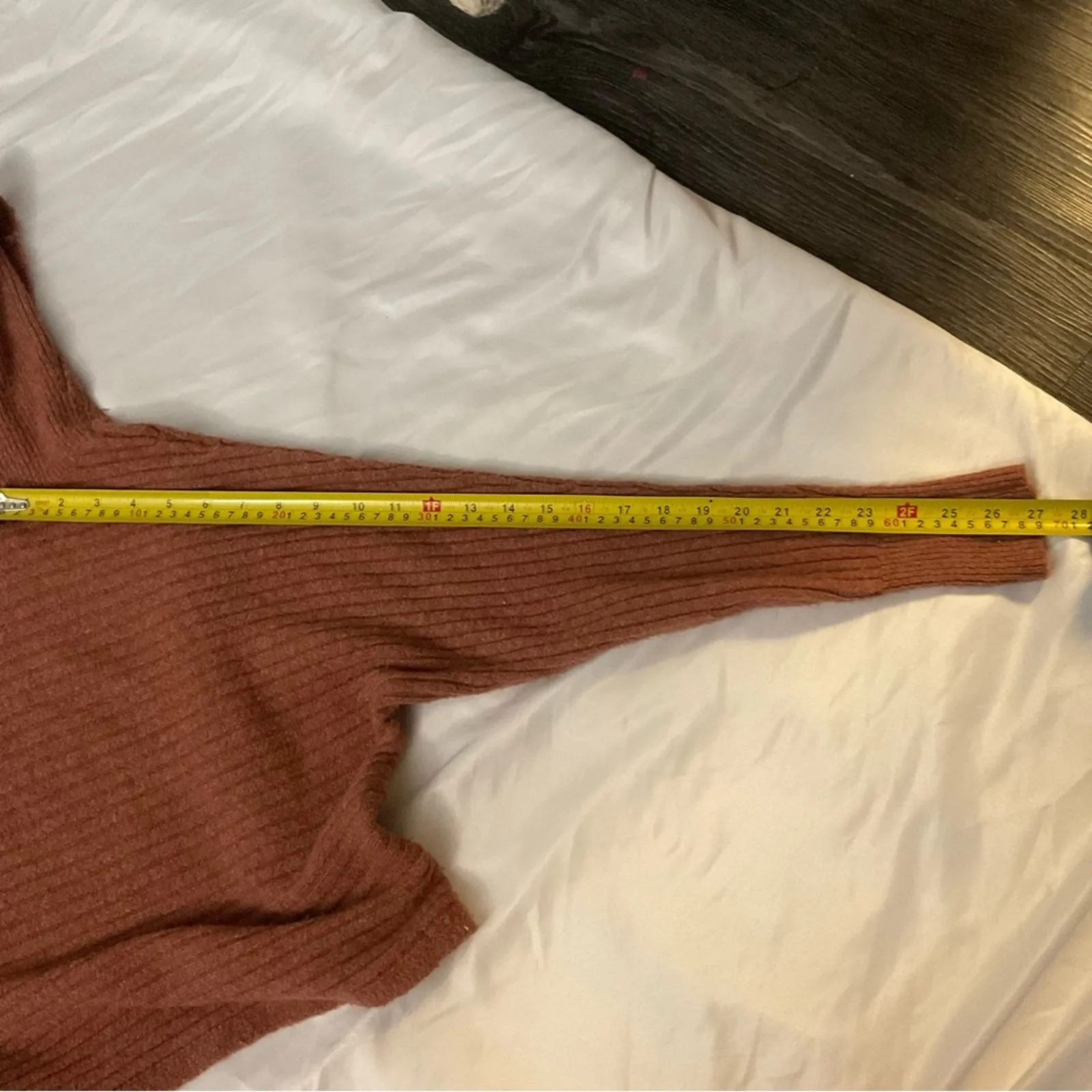 Pink Rose Soft Bronze Cowl Neck Sweater XS Cozycore Comfy Casual Classic NEW - Image 8