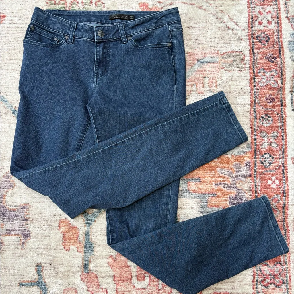 Prana Kayla Jeans Skinny Slim Mid-Rise 5 pocket Women’s‎ Size 4 - Image 5