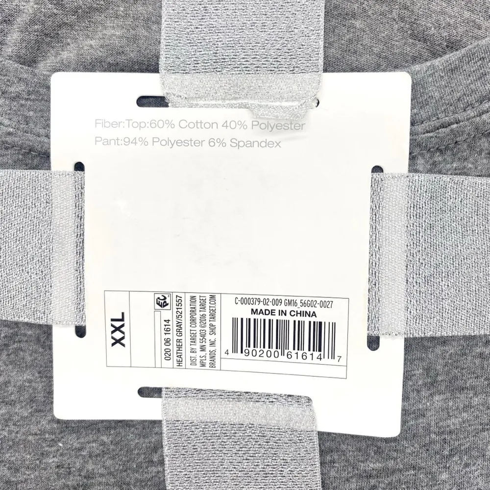 Gillian & Omalley Women’s Heather Gray Cozy Pajamas 2 Piece Set New Size XXL - Image 5