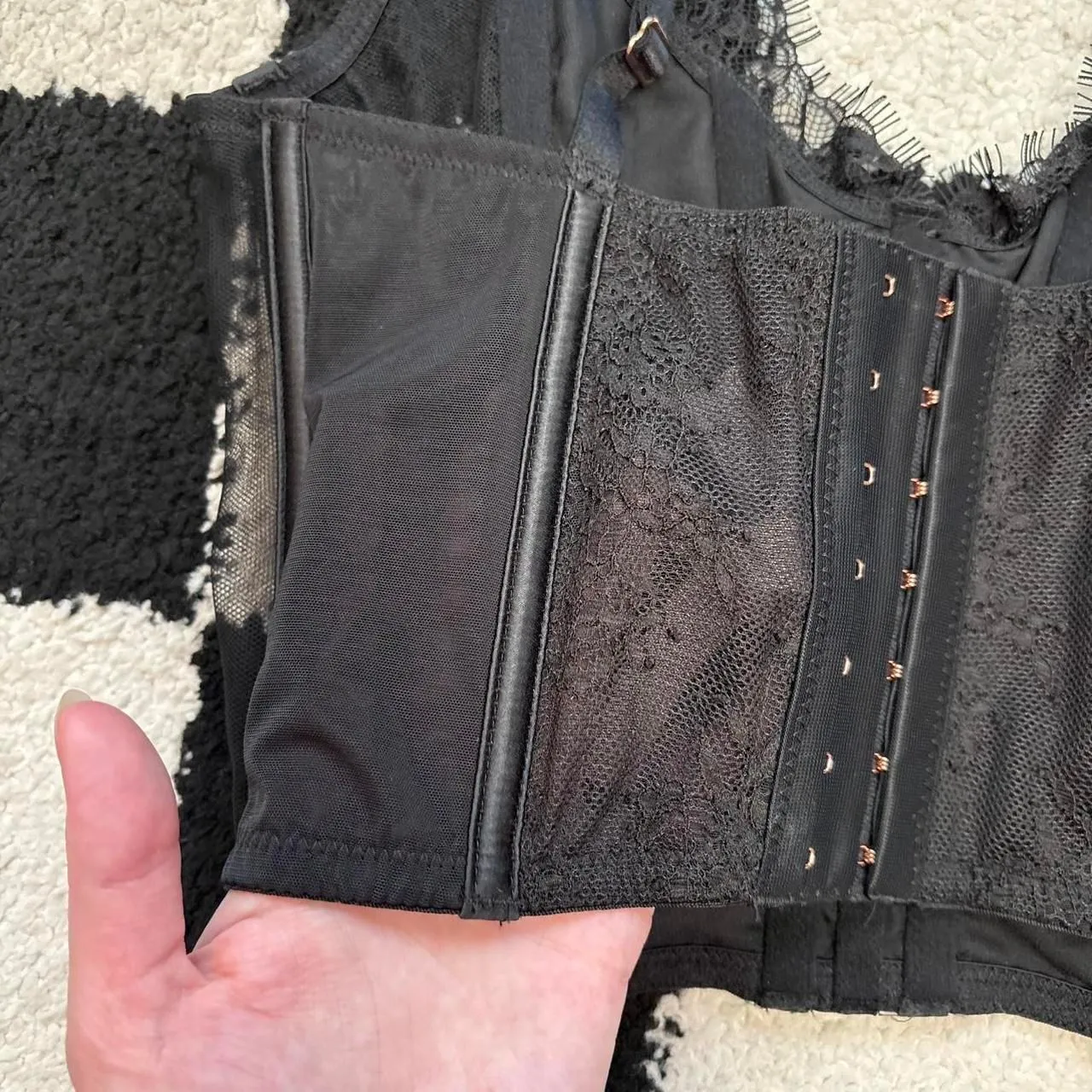 NWT VS Dream Angels Black Lace Bustier S - Image 4
