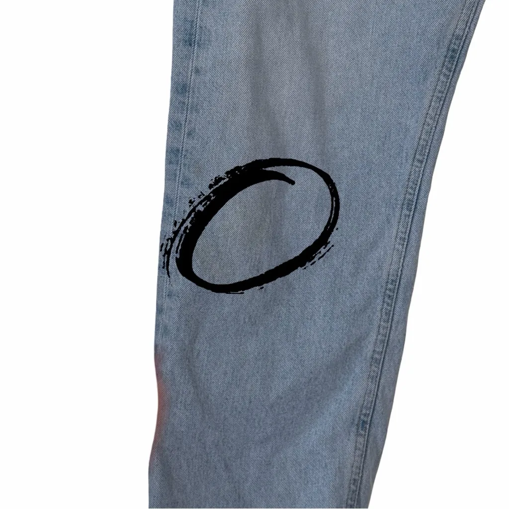 AGOLDE 90s High Rise Straight Leg Light Wash Jeans Sz 29 - Image 5