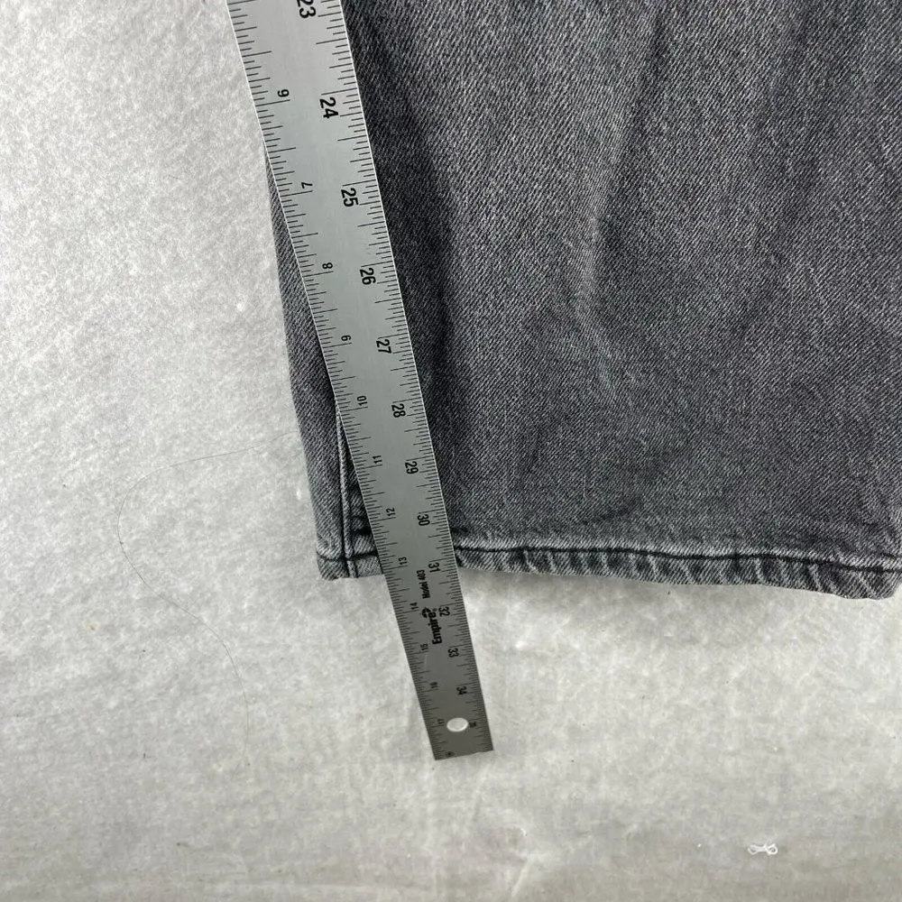 Urban Outfitters BDG Jeans Womens 25 Black Wash High Rise Flare Distressed Denim - Image 5