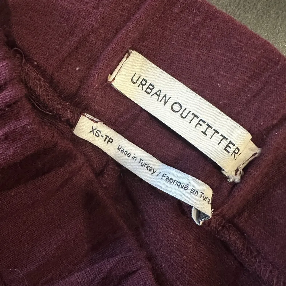 URBAN OUTFITTERS Soft Wide Leg Side Slit Pants Trousers Size XS - Image 9