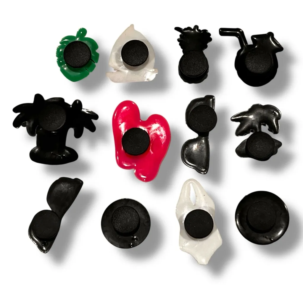 12 pc Tropical Vacation Beach Shoe Charm Compatible With Crocs Jibbitz Set G - Image 2
