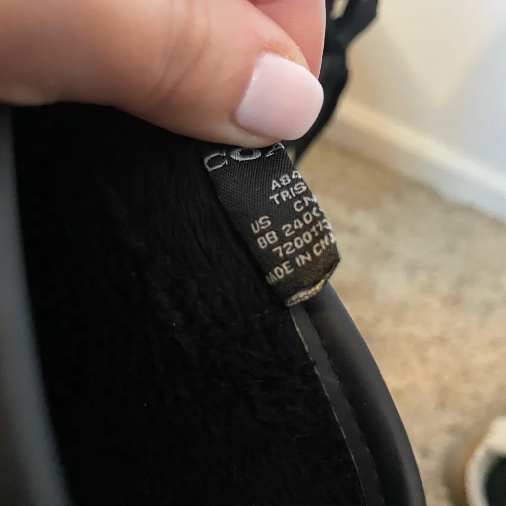 Coach Black Women's Knee-High Rain Boots size 8 flawed - Image 7