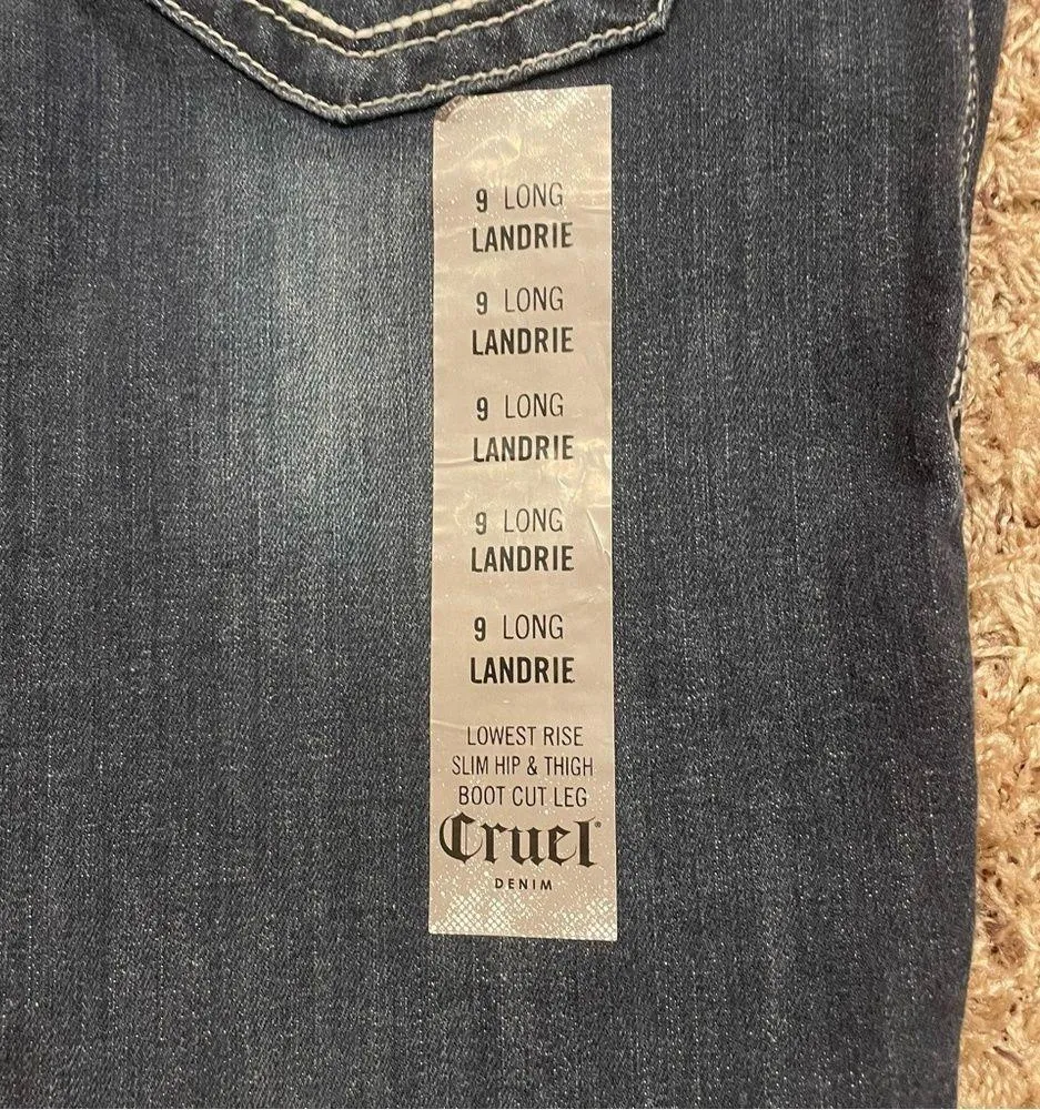 NWT Boot Cut Leg Cruel Denim Women’s Jeans Size 9 Long - Image 6