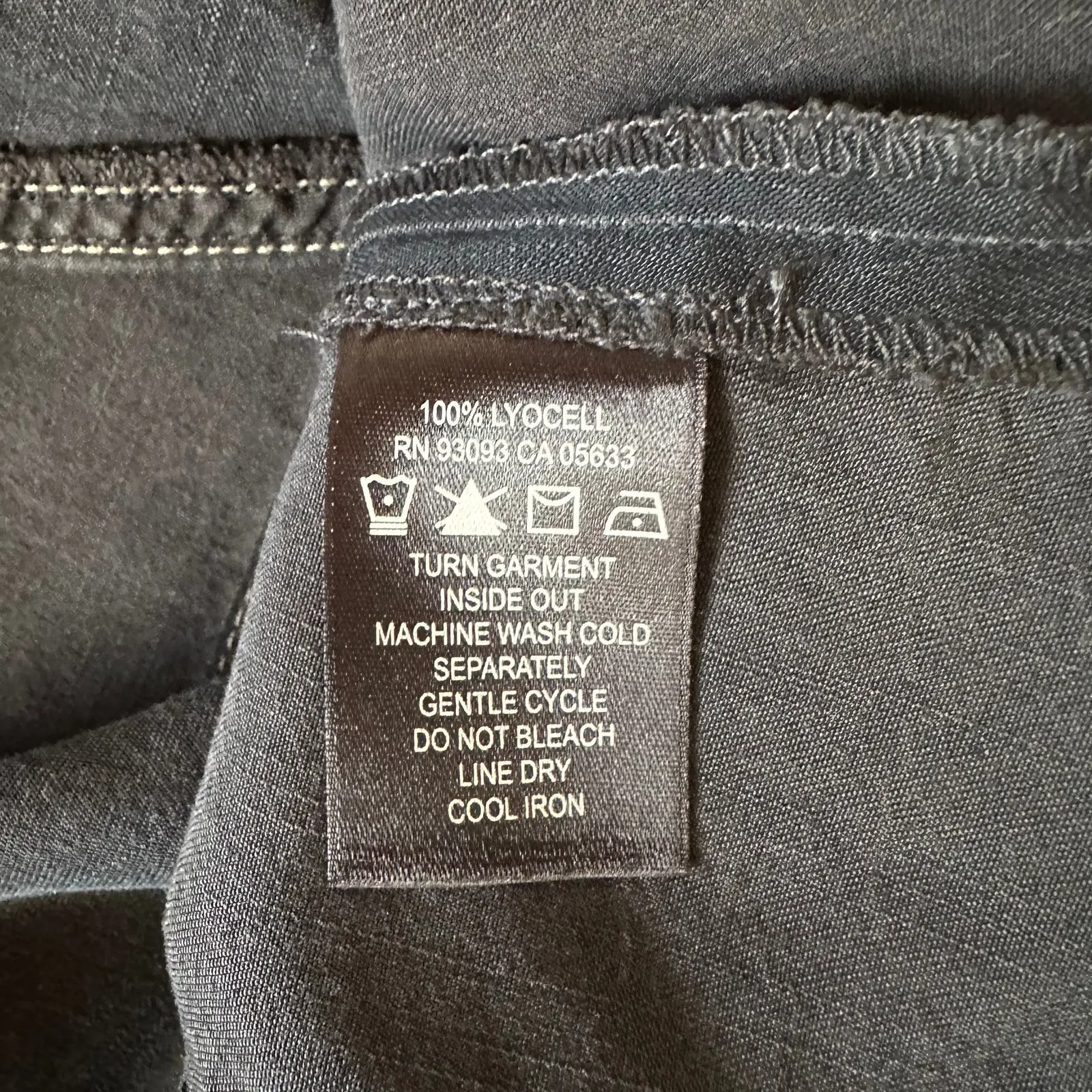 Nic + Zoe Chambray‎ Boot Flare Western Dark Blue Knee Length Skirt Sz 6 Prairie - Image 6