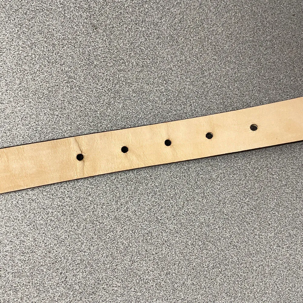 Garuglieri Belt Womens XL Brown Italian Leather Croc Embossed Silver Buckle 1in - Image 8