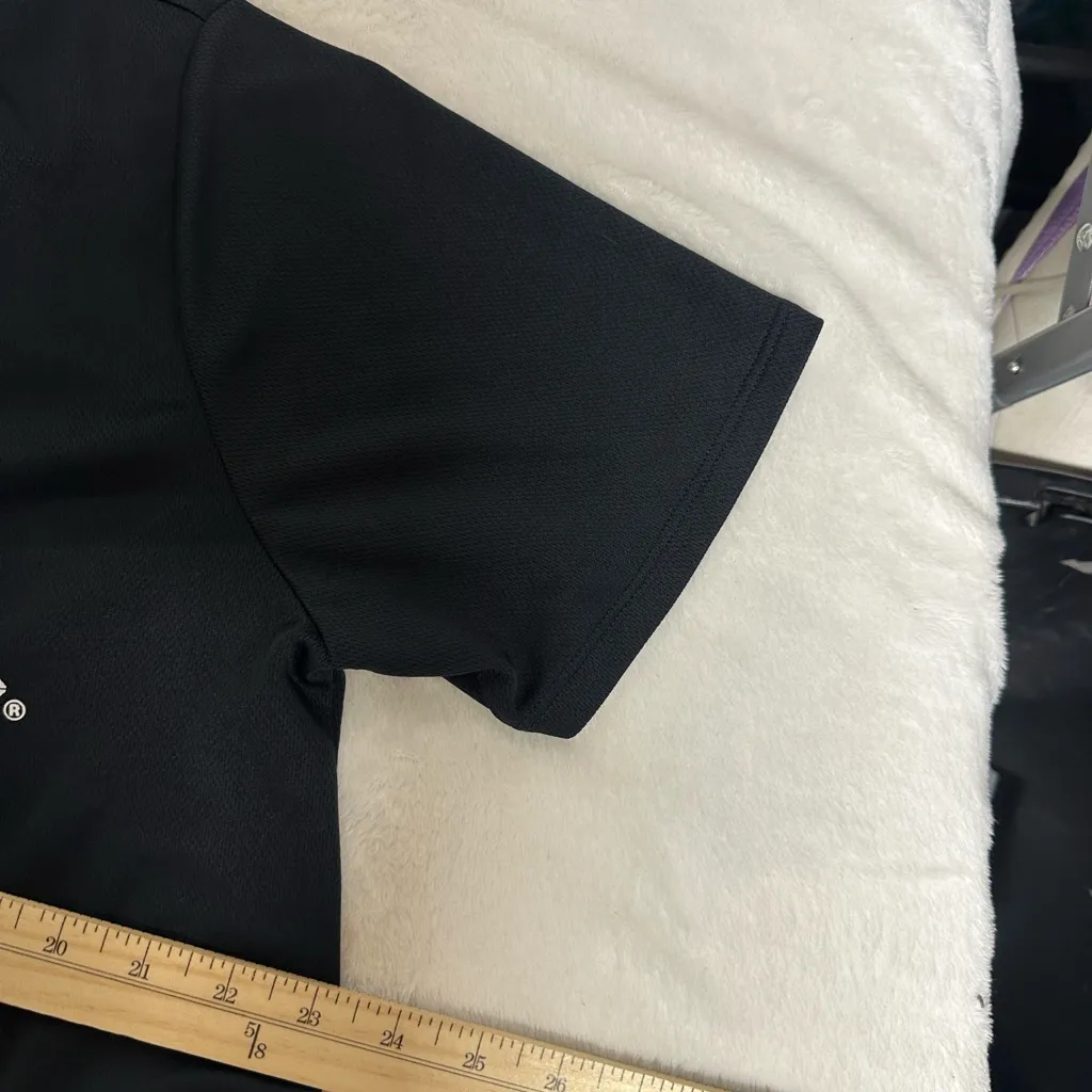 AC/DC Black Button Down Shirt with Red and Yellow Logo unisex - Image 6