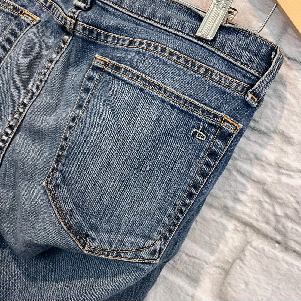 Rag & Bone Women’s 26” Dre Ada Brigade Distressed Blue Skinny Jeans W1590K510ADB - Image 7