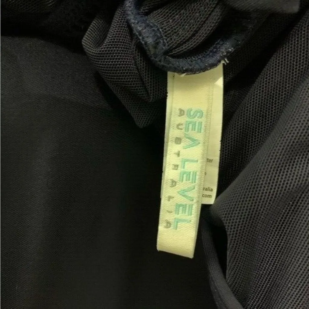 Sea Level Swimsuit 10 Navy One Piece Padded Control Swimwear Vacation Blue - Image 6