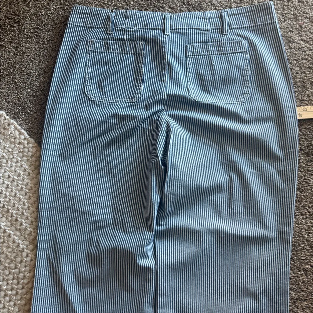 Talbots Blue Striped Flare Jeans - Image 12