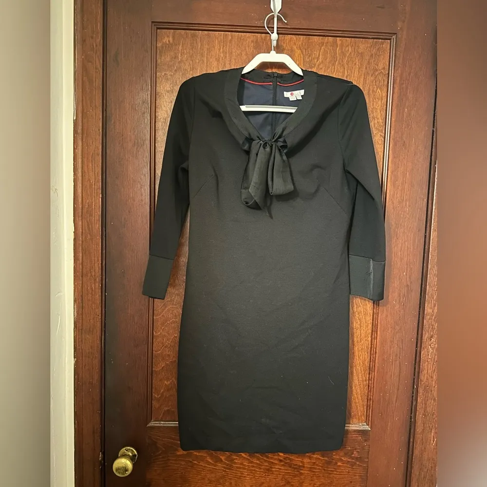 Boden Josie Ponte Knit Dress Size 8 Black - Image 3