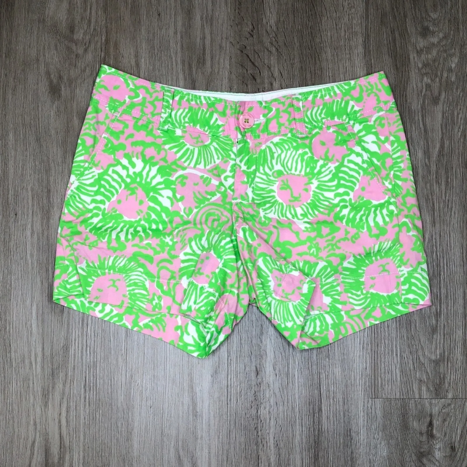 Lilly Pulitzer Sunnyside Lion The Callahan Short Women's Sz 0 - Image 2