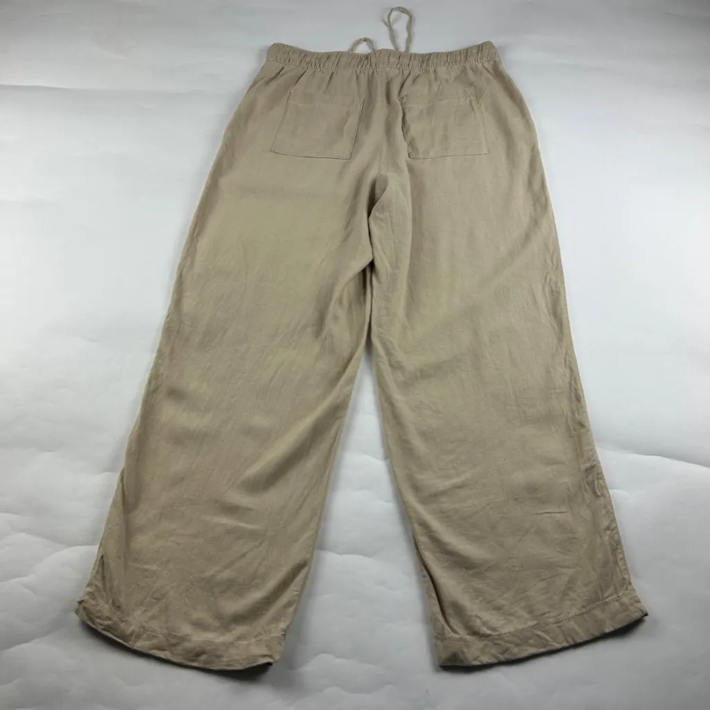 GAP Tan Linen Blend Relaxed Leg Lounge Pant L - Image 5