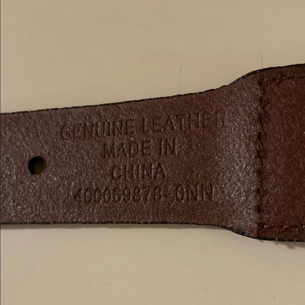 Polo Ralph Lauren Leather Preppy Classic Stretchy Strap Canvas Buckle Belt 24 - Image 10