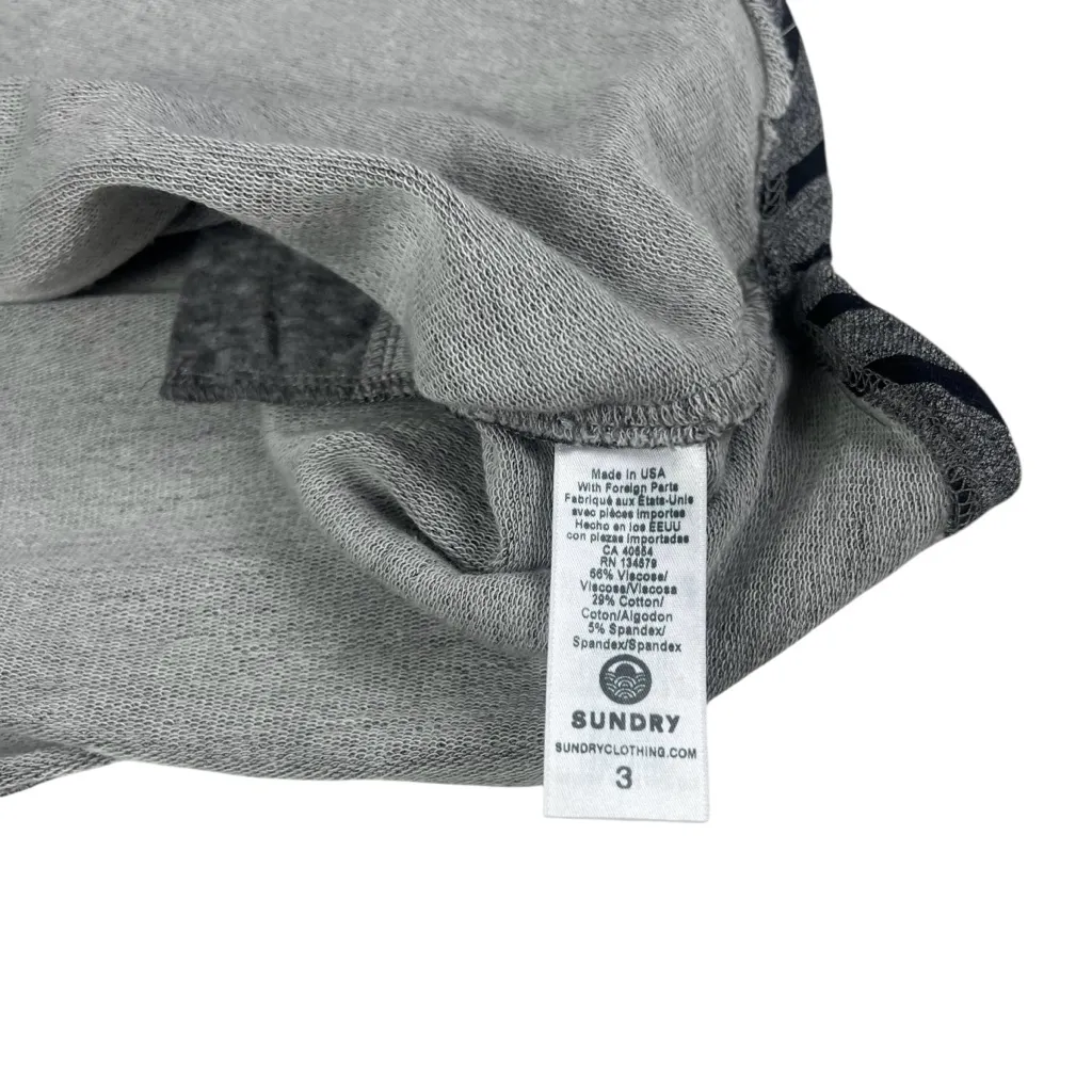 Sundry Evereve French Terry Striped Mini Skirt - Image 10