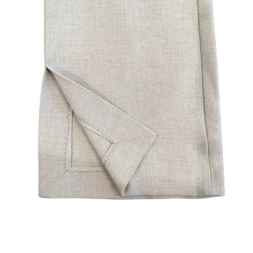 BOSS Split Hem Slim Trousers in Grey, Size US 6 Gray - Image 4