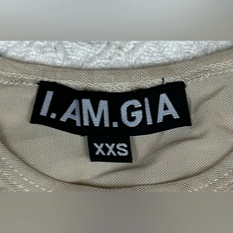 I.AM.GIA Size XXS Penelope Beige Tank Top - Image 2