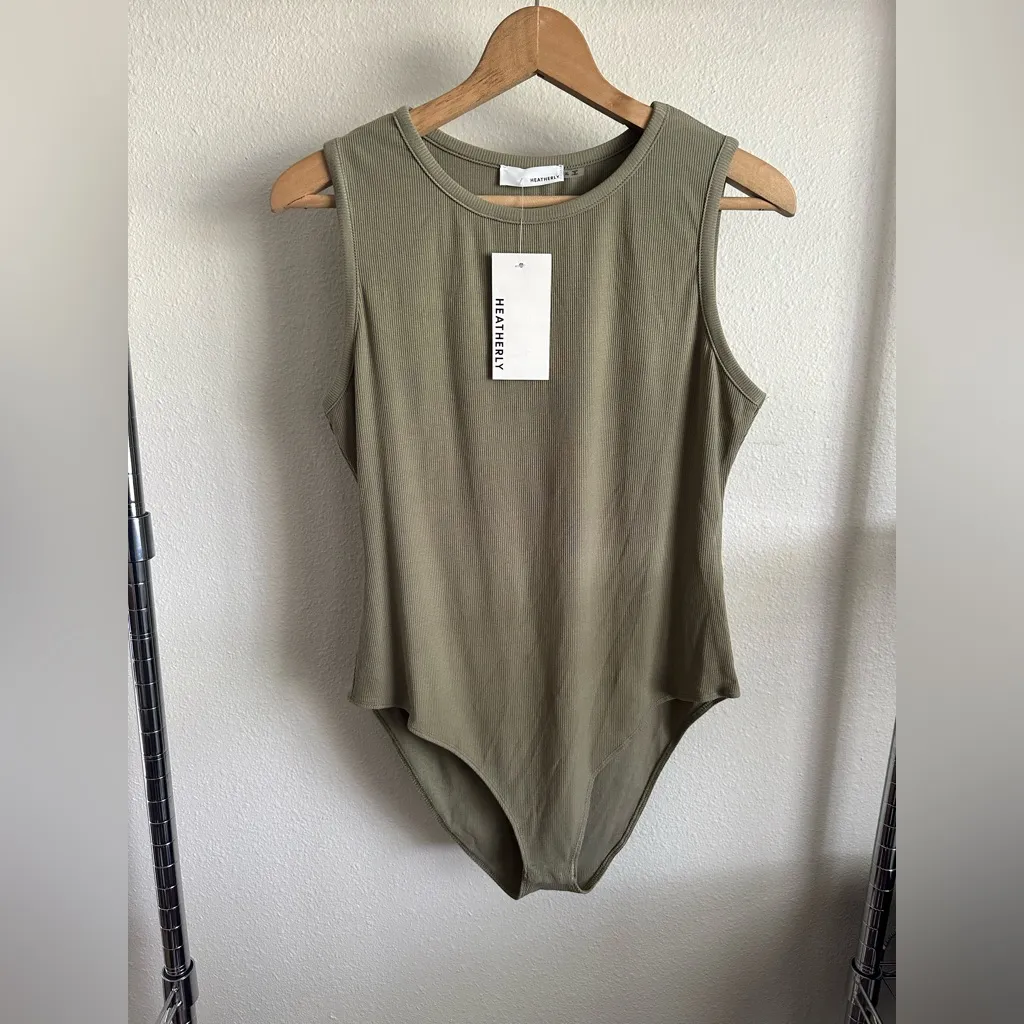 HEATHERLY Bodysuit. Green Size XL - Image 15