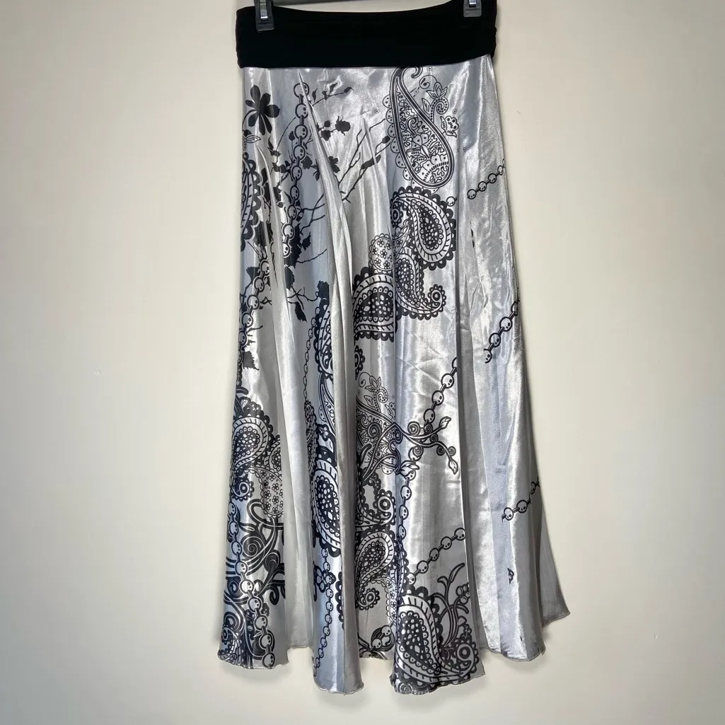 Body Central Y2K Maxi Skirt Paisley Whimsygoth Fairy Witch Vintage Witch Boho S - Image 5