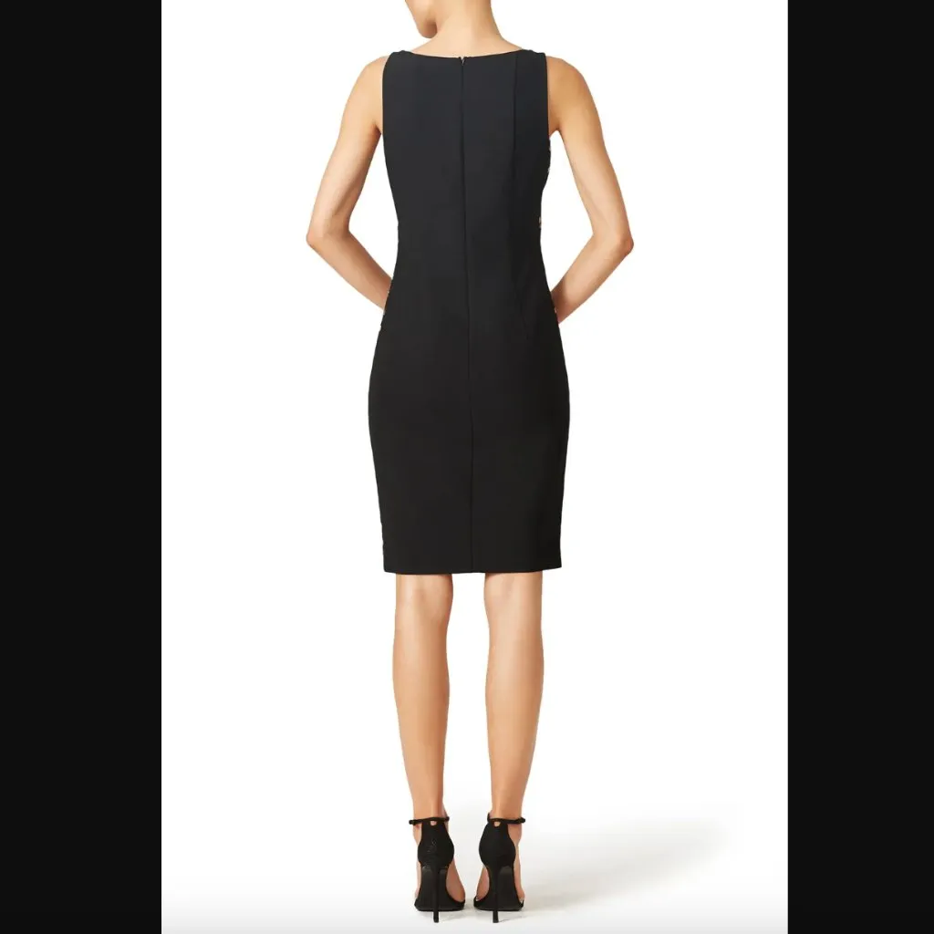 Diane von Furstenberg DVF Black Minetta Confetti Sheath Dress 8 - Image 2