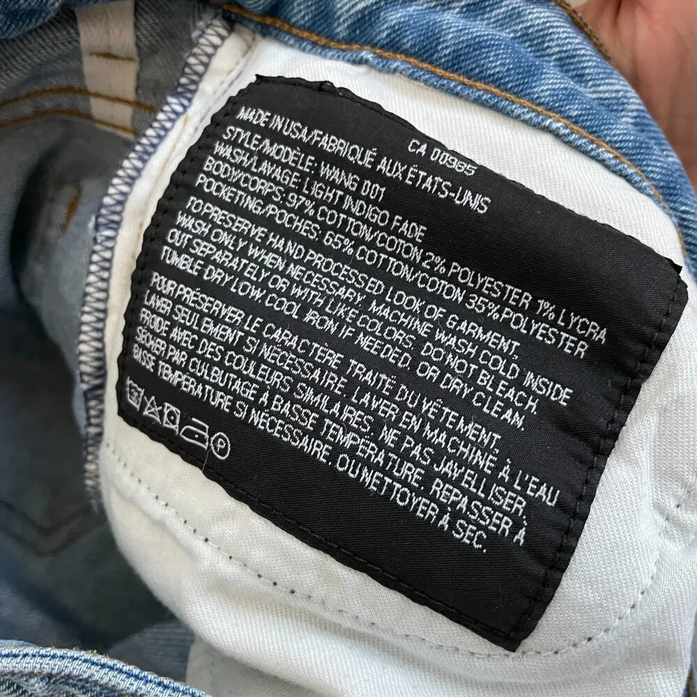 Denim X Alexander Wang skinny jeans light indigo fade - Image 10