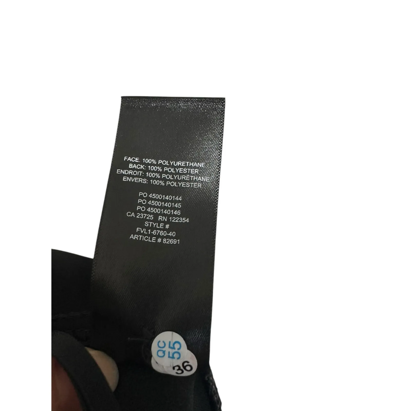 Babaton belted pant Tie-front Vegan Leather‎ pants black size 2 $148 - Image 6