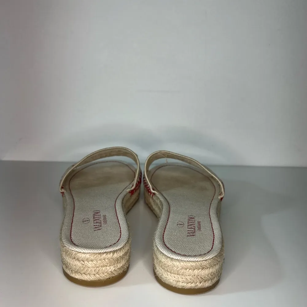 Valentino Garavani Atelier San Gallo 08 Edition Platform Espadrille Slide Sandal - Image 11