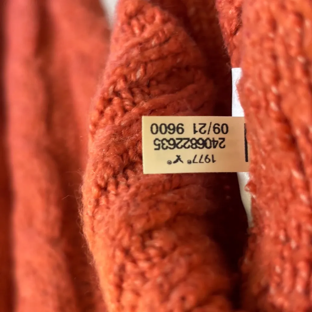 American Eagle chunky knit pull over hooded sweater - Image 7